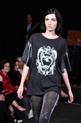 NEW YORK, NY- SEPTEMBER 15: DSTN Model at the Vanderbilt & Seewald Global Studio Fashion Show at Grand Central Terminal-Vanderbilt Hall on September 15, 2026 in New York City. Copyright: xmpi099 MediaPunchx