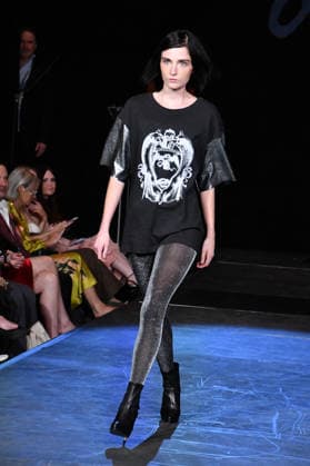 NEW YORK, NY- SEPTEMBER 15: DSTN Model at the Vanderbilt & Seewald Global Studio Fashion Show at Grand Central Terminal-Vanderbilt Hall on September 15, 2026 in New York City. Copyright: xmpi099 MediaPunchx