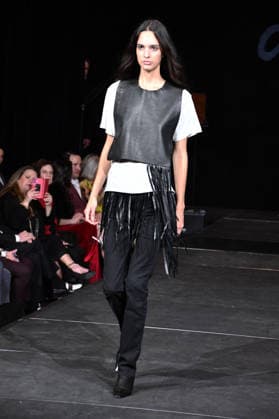 NEW YORK, NY- SEPTEMBER 15: DSTN Model at the Vanderbilt & Seewald Global Studio Fashion Show at Grand Central Terminal-Vanderbilt Hall on September 15, 2026 in New York City. Copyright: xmpi099 MediaPunchx