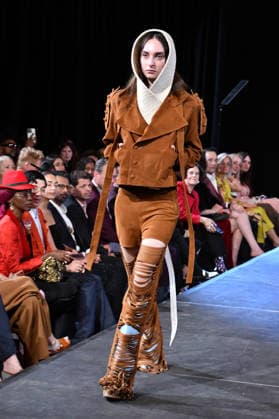 NEW YORK, NY- SEPTEMBER 15: Lorena Saravia Model at the Vanderbilt & Seewald Global Studio Fashion Show at Grand Central Terminal-Vanderbilt Hall on September 15, 2026 in New York City. Copyright: xmpi099 MediaPunchx