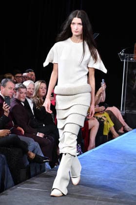 NEW YORK, NY- SEPTEMBER 15: Lorena Saravia Model at the Vanderbilt & Seewald Global Studio Fashion Show at Grand Central Terminal-Vanderbilt Hall on September 15, 2026 in New York City. Copyright: xmpi099 MediaPunchx