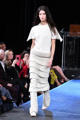 NEW YORK, NY- SEPTEMBER 15: Lorena Saravia Model at the Vanderbilt & Seewald Global Studio Fashion Show at Grand Central Terminal-Vanderbilt Hall on September 15, 2026 in New York City. Copyright: xmpi099 MediaPunchx