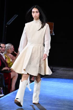 NEW YORK, NY- SEPTEMBER 15: Lorena Saravia Model at the Vanderbilt & Seewald Global Studio Fashion Show at Grand Central Terminal-Vanderbilt Hall on September 15, 2026 in New York City. Copyright: xmpi099 MediaPunchx
