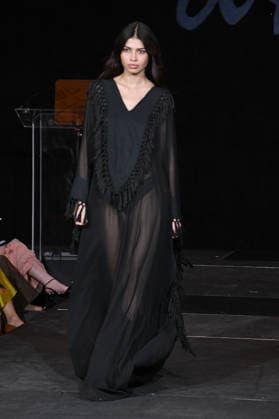 NEW YORK, NY- SEPTEMBER 15: DSTN Model at the Vanderbilt & Seewald Global Studio Fashion Show at Grand Central Terminal-Vanderbilt Hall on September 15, 2026 in New York City. Copyright: xmpi099 MediaPunchx