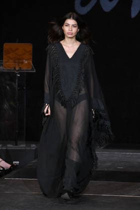 NEW YORK, NY- SEPTEMBER 15: DSTN Model at the Vanderbilt & Seewald Global Studio Fashion Show at Grand Central Terminal-Vanderbilt Hall on September 15, 2026 in New York City. Copyright: xmpi099 MediaPunchx
