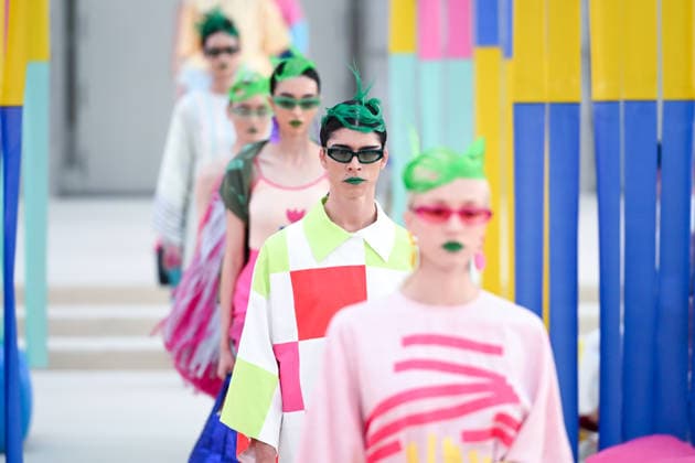 (260916) -- BEIJING, Sept. 16, 2026 -- Models present creations by Agatha Ruiz de la Prada during the Madrid Fashion Week in Madrid, Spain, Sept. 15, 2026. (Photo by Gustavo Valiente Xinhua) XINHUA PHOTOS OF THE DAY GustavoxValientexHerrero 