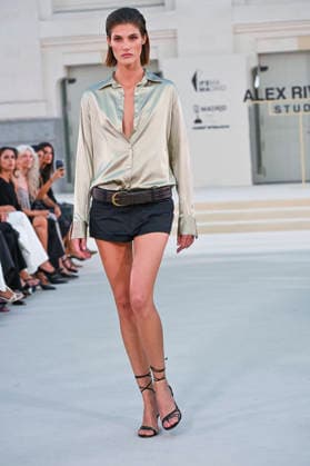 September 15, 2026, Madrid, Spain: A model parades with Alex Riviere design during Mercedes Benz Fashion Week Madrid Cibeles Palace in Madrid, 15 February of 2026 Spain Madrid Spain - ZUMAs197 20260915_aaa_s197_325 Copyright: xAtilanoxGarciax