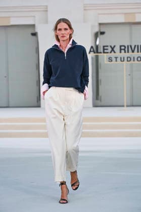 September 15, 2026, Madrid, Spain: A model parades with Alex Riviere design during Mercedes Benz Fashion Week Madrid Cibeles Palace in Madrid, 15 February of 2026 Spain Madrid Spain - ZUMAs197 20260915_aaa_s197_328 Copyright: xAtilanoxGarciax