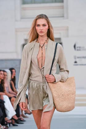 September 15, 2026, Madrid, Spain: A model parades with Alex Riviere design during Mercedes Benz Fashion Week Madrid Cibeles Palace in Madrid, 15 February of 2026 Spain Madrid Spain - ZUMAs197 20260915_aaa_s197_334 Copyright: xAtilanoxGarciax