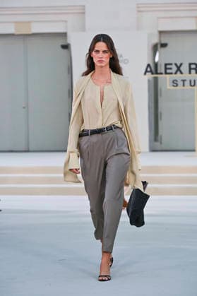 September 15, 2026, Madrid, Spain: A model parades with Alex Riviere design during Mercedes Benz Fashion Week Madrid Cibeles Palace in Madrid, 15 February of 2026 Spain Madrid Spain - ZUMAs197 20260915_aaa_s197_335 Copyright: xAtilanoxGarciax