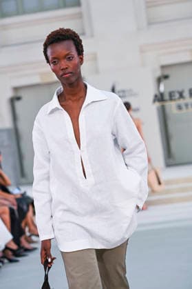 September 15, 2026, Madrid, Spain: A model parades with Alex Riviere design during Mercedes Benz Fashion Week Madrid Cibeles Palace in Madrid, 15 February of 2026 Spain Madrid Spain - ZUMAs197 20260915_aaa_s197_339 Copyright: xAtilanoxGarciax