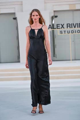 September 15, 2026, Madrid, Spain: A model parades with Alex Riviere design during Mercedes Benz Fashion Week Madrid Cibeles Palace in Madrid, 15 February of 2026 Spain Madrid Spain - ZUMAs197 20260915_aaa_s197_346 Copyright: xAtilanoxGarciax