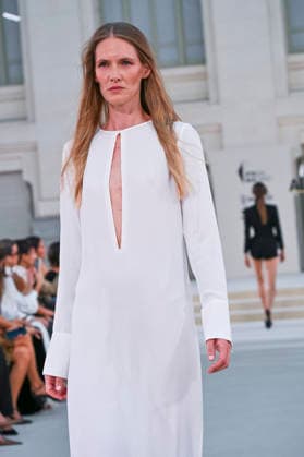 September 15, 2026, Madrid, Spain: A model parades with Alex Riviere design during Mercedes Benz Fashion Week Madrid Cibeles Palace in Madrid, 15 February of 2026 Spain Madrid Spain - ZUMAs197 20260915_aaa_s197_364 Copyright: xAtilanoxGarciax