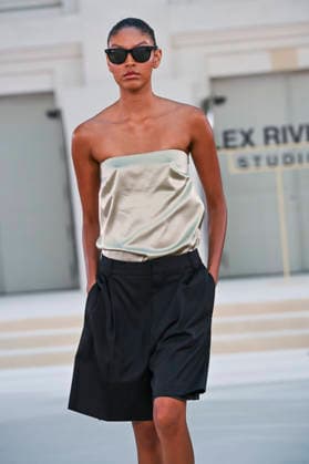 September 15, 2026, Madrid, Spain: A model parades with Alex Riviere design during Mercedes Benz Fashion Week Madrid Cibeles Palace in Madrid, 15 February of 2026 Spain Madrid Spain - ZUMAs197 20260915_aaa_s197_386 Copyright: xAtilanoxGarciax