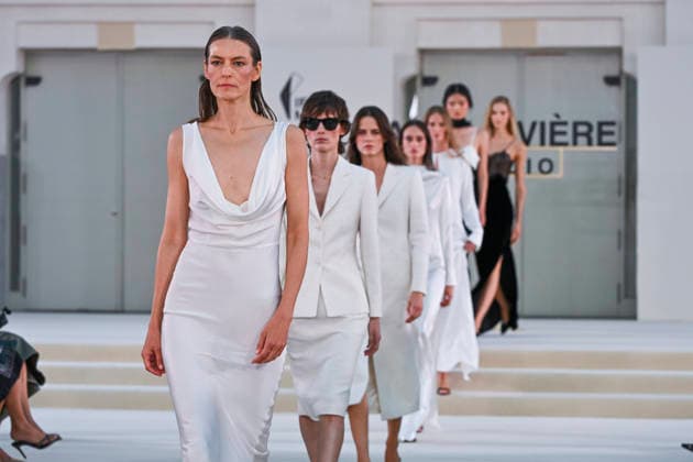 September 15, 2026, Madrid, Spain: A model parades with Alex Riviere design during Mercedes Benz Fashion Week Madrid Cibeles Palace in Madrid, 15 February of 2026 Spain Madrid Spain - ZUMAs197 20260915_aaa_s197_391 Copyright: xAtilanoxGarciax