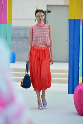 September 15, 2026, Madrid, Spain: A model parades with Agatha Ruiz de la Prada design during Mercedes Benz Fashion Week Madrid Cibeles Palace in Madrid, 15 February of 2026 Spain Madrid Spain - ZUMAs197 20260915_aaa_s197_414 Copyright: xAtilanoxGarciax