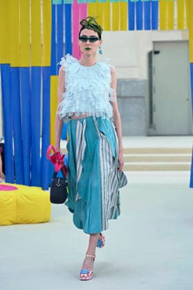 September 15, 2026, Madrid, Spain: A model parades with Agatha Ruiz de la Prada design during Mercedes Benz Fashion Week Madrid Cibeles Palace in Madrid, 15 February of 2026 Spain Madrid Spain - ZUMAs197 20260915_aaa_s197_416 Copyright: xAtilanoxGarciax