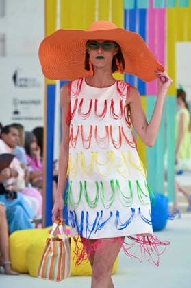 September 15, 2026, Madrid, Spain: A model parades with Agatha Ruiz de la Prada design during Mercedes Benz Fashion Week Madrid Cibeles Palace in Madrid, 15 February of 2026 Spain Madrid Spain - ZUMAs197 20260915_aaa_s197_435 Copyright: xAtilanoxGarciax