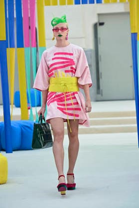 September 15, 2026, Madrid, Spain: A model parades with Agatha Ruiz de la Prada design during Mercedes Benz Fashion Week Madrid Cibeles Palace in Madrid, 15 February of 2026 Spain Madrid Spain - ZUMAs197 20260915_aaa_s197_436 Copyright: xAtilanoxGarciax