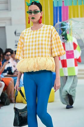 September 15, 2026, Madrid, Spain: A model parades with Agatha Ruiz de la Prada design during Mercedes Benz Fashion Week Madrid Cibeles Palace in Madrid, 15 February of 2026 Spain Madrid Spain - ZUMAs197 20260915_aaa_s197_438 Copyright: xAtilanoxGarciax