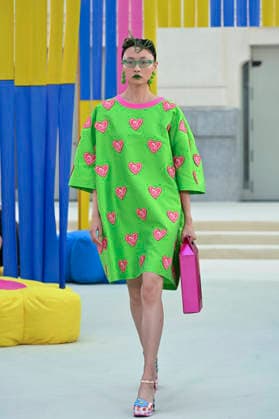 September 15, 2026, Madrid, Spain: A model parades with Agatha Ruiz de la Prada design during Mercedes Benz Fashion Week Madrid Cibeles Palace in Madrid, 15 February of 2026 Spain Madrid Spain - ZUMAs197 20260915_aaa_s197_443 Copyright: xAtilanoxGarciax