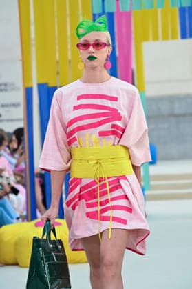 September 15, 2026, Madrid, Spain: A model parades with Agatha Ruiz de la Prada design during Mercedes Benz Fashion Week Madrid Cibeles Palace in Madrid, 15 February of 2026 Spain Madrid Spain - ZUMAs197 20260915_aaa_s197_449 Copyright: xAtilanoxGarciax