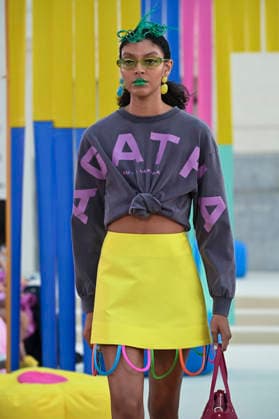 September 15, 2026, Madrid, Spain: A model parades with Agatha Ruiz de la Prada design during Mercedes Benz Fashion Week Madrid Cibeles Palace in Madrid, 15 February of 2026 Spain Madrid Spain - ZUMAs197 20260915_aaa_s197_454 Copyright: xAtilanoxGarciax