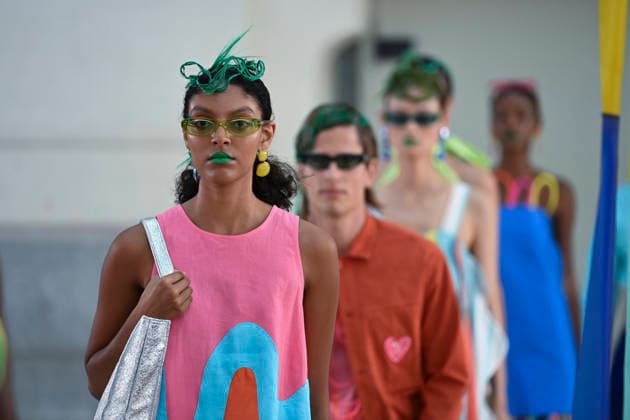 September 15, 2026, Madrid, Spain: A model parades with Agatha Ruiz de la Prada design during Mercedes Benz Fashion Week Madrid Cibeles Palace in Madrid, 15 February of 2026 Spain Madrid Spain - ZUMAs197 20260915_aaa_s197_463 Copyright: xAtilanoxGarciax