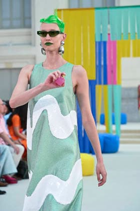 September 15, 2026, Madrid, Spain: A model parades with Agatha Ruiz de la Prada design during Mercedes Benz Fashion Week Madrid Cibeles Palace in Madrid, 15 February of 2026 Spain Madrid Spain - ZUMAs197 20260915_aaa_s197_468 Copyright: xAtilanoxGarciax