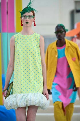 September 15, 2026, Madrid, Spain: A model parades with Agatha Ruiz de la Prada design during Mercedes Benz Fashion Week Madrid Cibeles Palace in Madrid, 15 February of 2026 Spain Madrid Spain - ZUMAs197 20260915_aaa_s197_470 Copyright: xAtilanoxGarciax