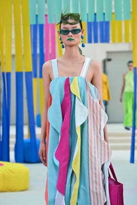 September 15, 2026, Madrid, Spain: A model parades with Agatha Ruiz de la Prada design during Mercedes Benz Fashion Week Madrid Cibeles Palace in Madrid, 15 February of 2026 Spain Madrid Spain - ZUMAs197 20260915_aaa_s197_471 Copyright: xAtilanoxGarciax