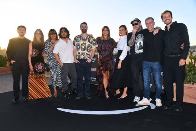 IPA88580249 - Rome, Terrazza Caffarelli, Roast in Peace 2 Photocall; Pictured: The cast of Roast in Peace 2  Copyright: xVincenzoxLandix xVincenzoxLandix IPA88580249