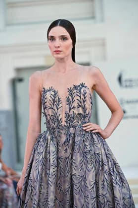 September 15, 2026, Madrid, Spain: A model parades with Hannibal Laguna design during Mercedes Benz Fashion Week Madrid Cibeles Palace in Madrid, 15 February of 2026 Spain Madrid Spain - ZUMAs197 20260915_aaa_s197_576 Copyright: xAtilanoxGarciax
