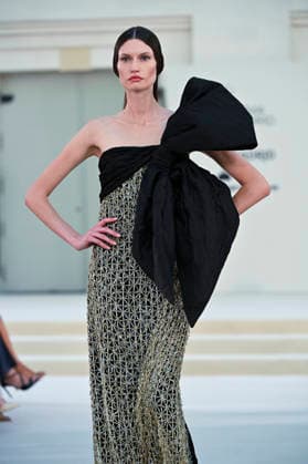 September 15, 2026, Madrid, Spain: A model parades with Hannibal Laguna design during Mercedes Benz Fashion Week Madrid Cibeles Palace in Madrid, 15 February of 2026 Spain Madrid Spain - ZUMAs197 20260915_aaa_s197_646 Copyright: xAtilanoxGarciax
