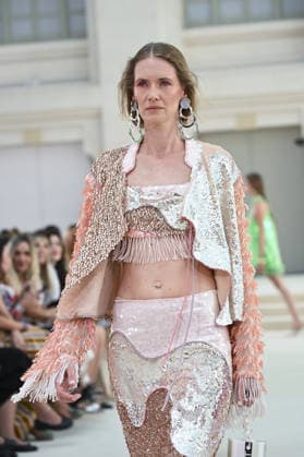 parades with Celia B in Madrid A model parades with Celia B design during Mercedes Benz Fashion Week Madrid Cibeles Palace in Madrid, 15 February of 2026 Spain Featuring: A model parades with Celia B design during Mercedes Benz Fashion Week Madrid Cibeles Palace in Madrid, 15 February of 2026 Spain Where: Madrid, Spain When: 15 Sep 2026 Credit: Oscar Gonzalez WENN Madrid Spain Copyright: xOscarxGonzalez WENNx wenn41662956 OFA ZOJx wenn41662956