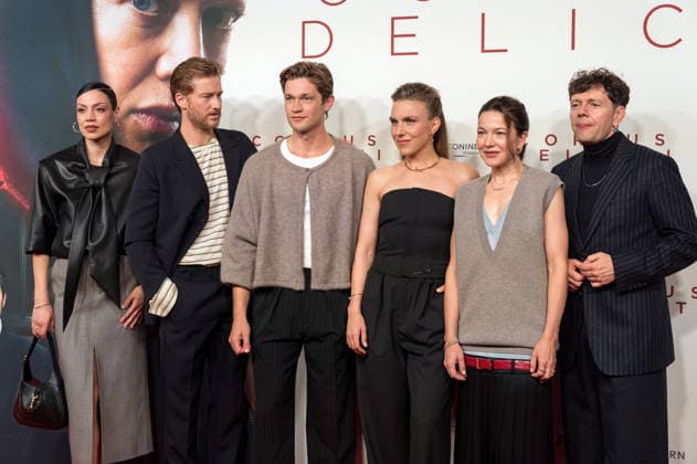 Haley Louise Jones, Alexander Fehling, Damian Hardung, Lena Stahl, Hannah Herzsprung, and Christian Friedel at the premiere of the movie *Corpus Delicti* at the Mathäser Filmpalast in Munich, September 15, 2026 Foto:xN.xKolinzx xFuturexImagex delicti_6942