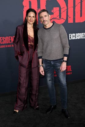 Alessandro Ongaro with his companion at the world premiere of the movie *Resident Evil* at the United Theater on Broadway in Los Angeles, September 15, 2026 Foto:xD.xStarbuckx xFuturexImagex evil_6919