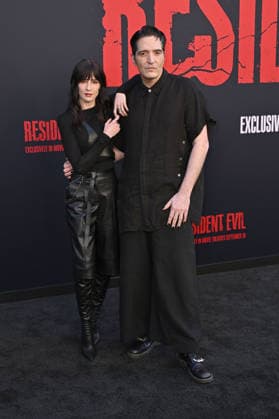 Leah Kilpatrick and David Dastmalchian at the world premiere of the movie *Resident Evil* at the United Theater on Broadway in Los Angeles, September 15, 2026 Foto:xD.xStarbuckx xFuturexImagex evil_6925