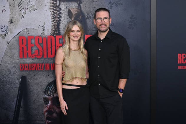 Sara Paxton with her husband, Zach Cregger, at the world premiere of the movie *Resident Evil* at the United Theater on Broadway in Los Angeles, September 15, 2026 Foto:xD.xStarbuckx xFuturexImagex evil_6971