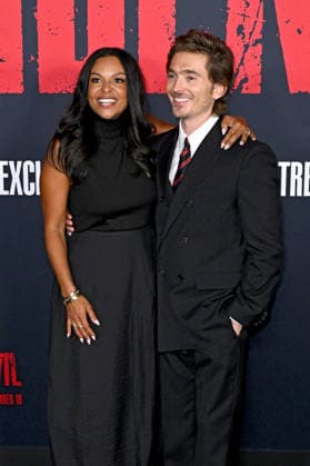 Nicole Brown and Austin Abrams at the world premiere of the movie *Resident Evil* at the United Theater on Broadway in Los Angeles, September 15, 2026 Foto:xD.xStarbuckx xFuturexImagex evil_7013