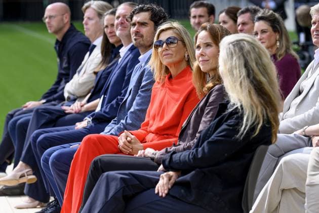 Queen Maxima at Meeting About Documentary Real Men Don t Cry - Netherlands Queen Máxima of the Netherlands attends a meeting of the Cinetree Foundation regarding the documentary Echte Mannen Huilen Niet (Real Men Don t Cry) at the NAC Breda stadium in Breda, Netherlands on September 16, 2026. The documentary focuses on the mental health of men in the world of football. Photo by Patrick van Emst NL Beeld ABACAPRESS.COM Netherlands  Copyright: xBrunoxPress ABACAx