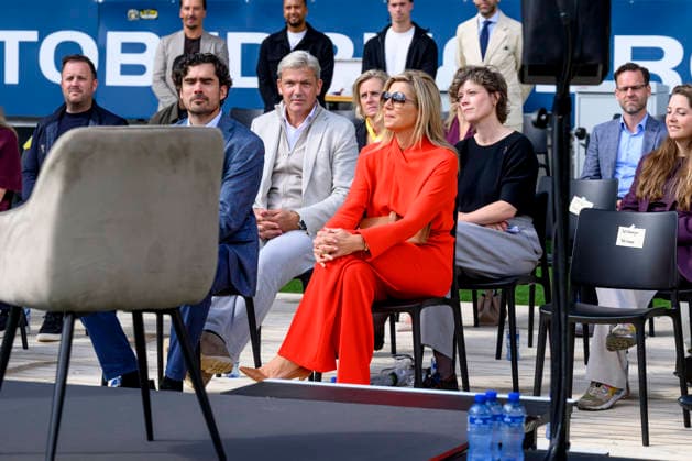 16-09-2026 Breda Queen Maxima attended the documentary Echte Mannen Huilen Niet (Real Men Don t Cry), organized by the Cinetree Foundation at the NAC Breda stadium. Â  Copyright: xPPEx