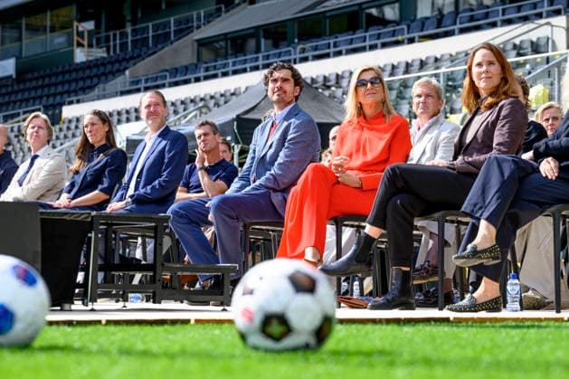16-09-2026 Breda Queen Maxima attended the documentary Echte Mannen Huilen Niet (Real Men Don t Cry), organized by the Cinetree Foundation at the NAC Breda stadium. Â  Copyright: xPPEx