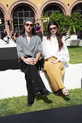 at the front row of ErnestoNaranjo collection during Pasarela Cibeles Mercedes-Benz Fashion Week Madrid 2065 in Madrid, on Wednesday , 16 September 2026. Cordon Press 