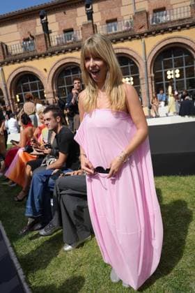 Ana Matamoros at the front row of ErnestoNaranjo collection during Pasarela Cibeles Mercedes-Benz Fashion Week Madrid 2065 in Madrid, on Wednesday , 16 September 2026. Cordon Press 