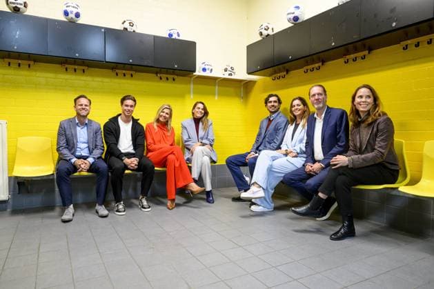 breda, The Netherlands, 2026-09-16 14:54:19 BREDA, 14-02-2026, NAC Breda Queen Maxima attends a meeting of the Cinetree Foundation regarding the documentary *Echte Mannen Huilen Niet* (Real Men Don t Cry) at the NAC Breda stadium. This documentary focuses on the mental health of men in the world of football. PHOTO: NLBeeld Patrick van Emst Credit: NL Beeld Patrick van Emst  Copyright: xx x