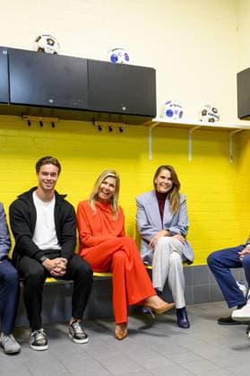 breda, The Netherlands, 2026-09-16 14:54:19 BREDA, 14-02-2026, NAC Breda Queen Maxima attends a meeting of the Cinetree Foundation regarding the documentary *Echte Mannen Huilen Niet* (Real Men Don t Cry) at the NAC Breda stadium. This documentary focuses on the mental health of men in the world of football. PHOTO: NLBeeld Patrick van Emst Credit: NL Beeld Patrick van Emst  Copyright: xx x