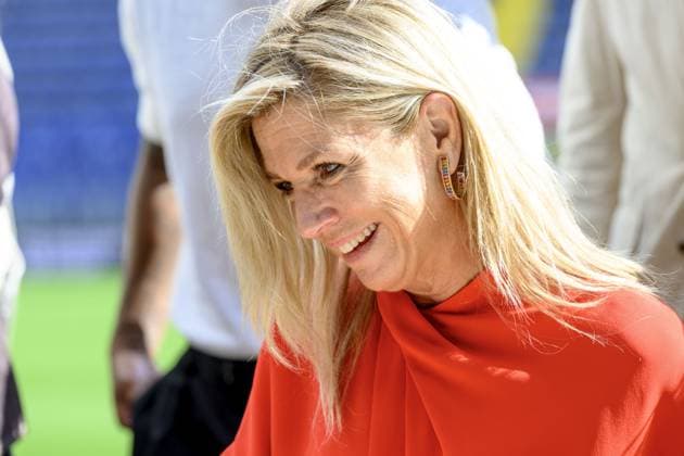 breda, The Netherlands, 2026-09-16 14:54:01 BREDA, 14-02-2026, NAC Breda Queen Maxima attends a meeting of the Cinetree Foundation regarding the documentary *Echte Mannen Huilen Niet* (Real Men Don t Cry) at the NAC Breda stadium. This documentary focuses on the mental health of men in the world of football. PHOTO: NLBeeld Patrick van Emst Credit: NL Beeld Patrick van Emst  Copyright: xx x