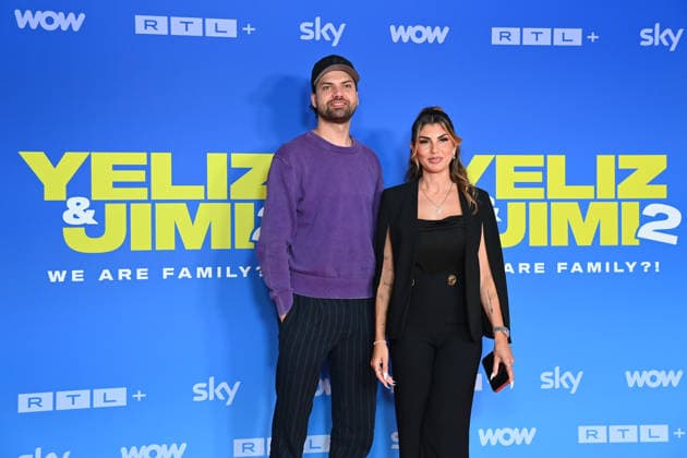 Jimi Blue OCHSENKNECHT and Yeliz KOC at a photo call to kick off Season 2 of the Sky Original series *Yeliz Jimi: We Are Family* on September 16, 2026, in Unterföhring
