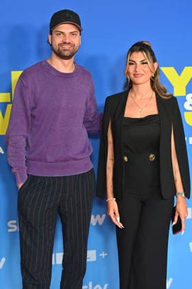 Jimi Blue OCHSENKNECHT and Yeliz KOC at a photo call to kick off Season 2 of the Sky Original series *Yeliz Jimi We Are Family* on September 16, 2026, in Unterföhring